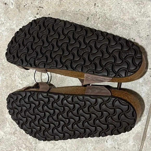 Birkenstock Yara Habana Ankle Strap Brown Leather Sandals Women’s 11 NEW - Picture 3 of 6